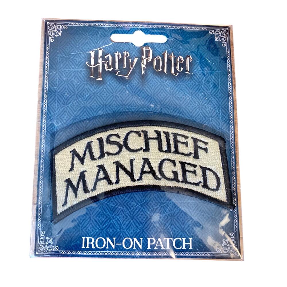 Harry Potter Iron-On Patch MISCHIEF MANAGED Ata-Boy 10465